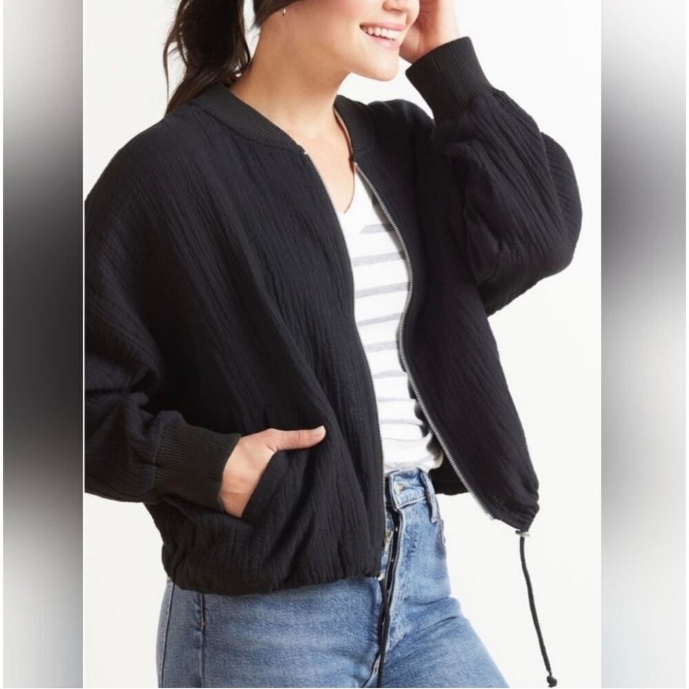 BB Dakota Down to Gauze Black zip jacket S